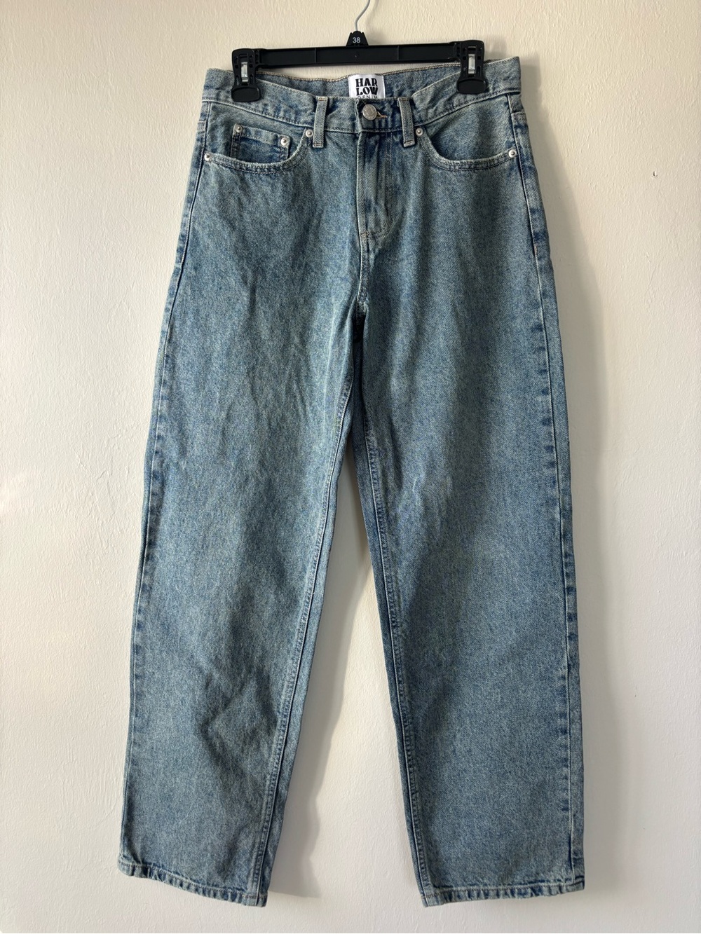 Harlow Denim Women’s Size 25 Baggy Boyfriend Jeans 100% Cotton